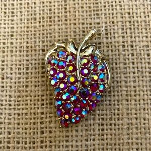 Beautiful Vintage Strawberry AB Brooch